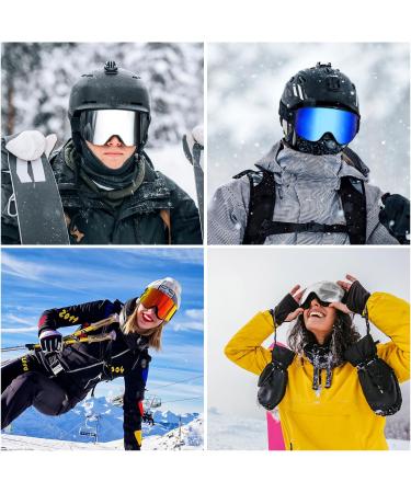 Vgooar OTG Ski Goggles with Magnetic Detachable Lens - Frameless Cylindrical Lens in Red | International Shipping Available - Buy Online on GoSupps.com