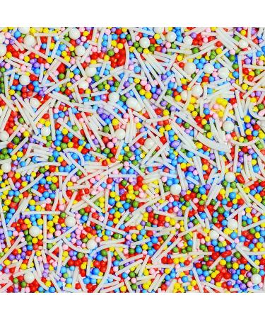 Rainbow Pop! Natural Nonpareil Sprinkles by Supernatural  No Artificial Dyes  Soy Free  Gluten Free  Vegan  3oz - Buy Online on GoSupps.com