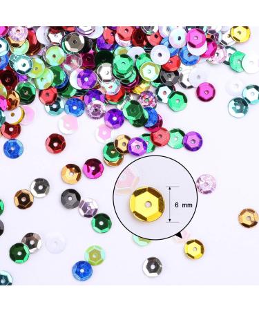 2800pcs 6MM Silver Loose Cup Sequins for Crafts, Sewing & Decorations | Naler Embroidery Sequins - Buy Online on GoSupps.com
