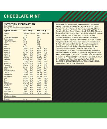 Optimum Nutrition Serious Mass Protein Powder with Creatine Glutamine 25 Vitamins and Minerals Chocolate Mint Flavour 16 Servings 5.45KG Chocolate Mint 16 Servings (Pack of 1) - Buy Online on GoSupps.com