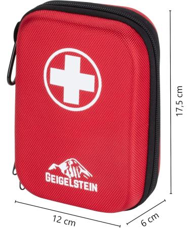 Buy GEIGELSTEIN Travel First Aid Kit Made in Germany | Stainless Steel Tweezers for Hiking Cycling & Outdoor Adventures - Buy Online on GoSupps.com