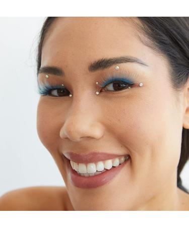 PaintLab Synthetic Lashes - Lightweight Reusable False Eyelashes for Kids, Teens, and Women - Natural Look Extension Strip - Baby Blue (1 Pair) - Buy Online on GoSupps.com