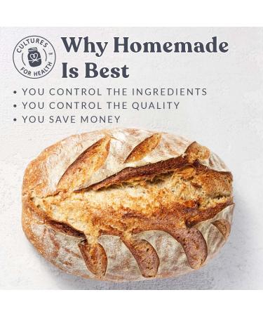 Cultures for Health Rye Sourdough Starter Culture - Homemade Artisan Bread & English Muffins | Non-GMO, Digestible & Easy Recipe - Buy Online on GoSupps.com