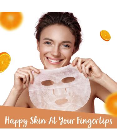 Vivo Per Lei Vitamin C Sheet Mask for Anti-Aging & Hydration - 5 Count Pack - Buy Online on GoSupps.com