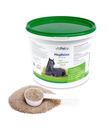 Vitpet+ Magrelax for horses-magnesium horse with tryptophan and vitamin B complex-supports relaxation muscles and nervous system-2 kg including dosing spoon - Buy Online on GoSupps.com