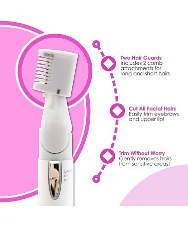 Finishing Touch Diamond Hair Remover with Light-Up Deluxe Mirror - E-Commerce Packaging - Buy Online on GoSupps.com