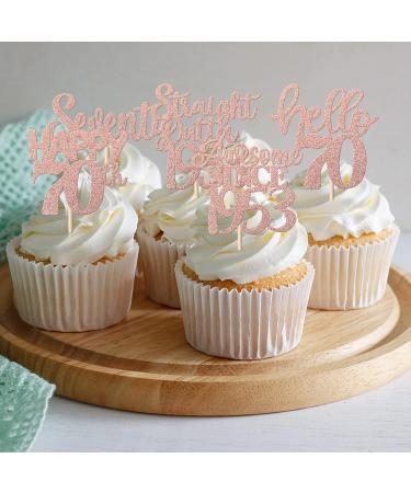 30 Pieces Straight Outta1953 Cupcake Toppers Awesome Since 1953 Cake Decorations Cheers on 70 Fabulous Seventy Cake Toppers 70th Birthday Wedding Anniversary Party Cake Decorations Rose Gold Rose Gold 70th - Buy Online on GoSupps.com