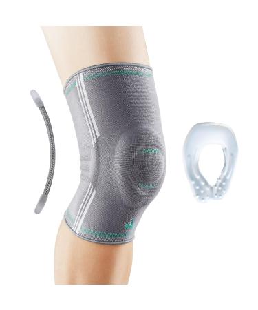 OPPO 2320 Compression Knee Sleeve with Patella Gel Pad & Side Stabilizers - Medical Knee Pad for Muscle Strain MCL LCL Sprains Patellofemoral Joint Pain (Gray X-Large)