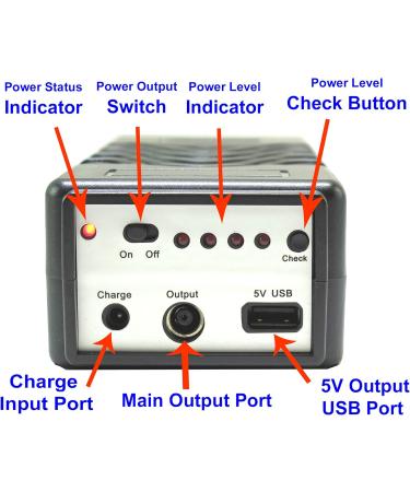 Buy BiXPower iP100-12V: 12V & 5V High Capacity Rechargeable Battery (99 Wh 27000mAh) with Mini UPS Function - International Shipping Available - Buy Online on GoSupps.com