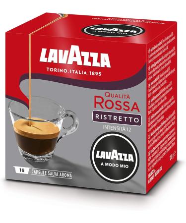 Lavazza A Modo Mio Qualita Rossa-Ristretto Pack of 2 boxes of 16 capsules (2 x 120 g) - Buy Online on GoSupps.com