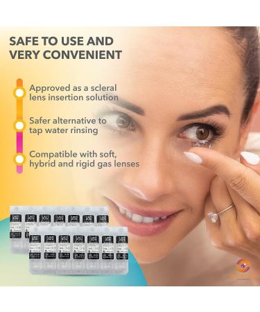 Menicon LacriPure Rinsing & Insertion Saline Solution 14 Unit Dose 5ml Vials | Preservative Free for RGP Lenses & Eye Hygiene - Buy Online on GoSupps.com
