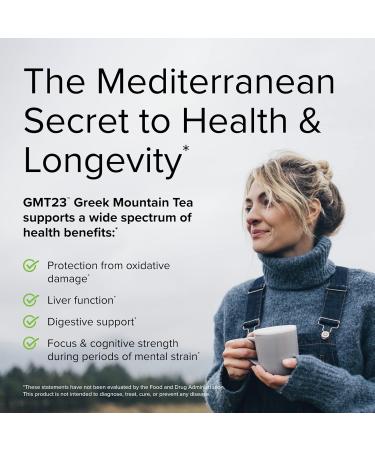 Terry Naturally GMT23 Greek Mountain Tea - 30 Capsules for Optimum Health | Non-GMO Vegan No Bacopa - Shop Internationally - Buy Online on GoSupps.com