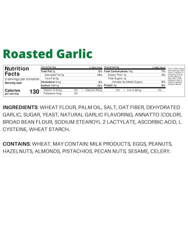 7Days Roasted Garlic Bagel Chips - Non-GMO, Natural, 3.17oz (Pack of 12) - Buy Online on GoSupps.com