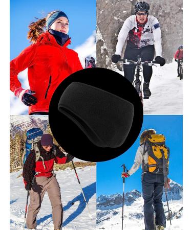 Boao Fleece Ear Warmer Headbands - 2 Pieces for Adult Kids, Winter Black Headbands - Buy Online on GoSupps.com