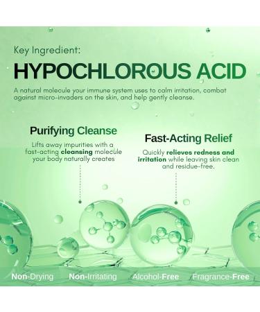 BIONA Pure Hypochlorous Acid Spray 0.018% pH-Balanced for Face & Skin | Calming Soothing Cleanser for Acne Eczema Irritation Redness Baby Rashes | Safe for All Ages & All Skin Types - 8oz - Buy Online on GoSupps.com