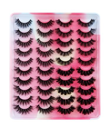False Eyelashes 20 Pairs 6D Artificial Eyelashes Set Reusable Natural Eyelashes (4 Styles) - Buy Online on GoSupps.com