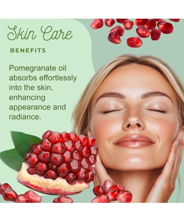 Best Nature's Cosmetics Pomegranate Seed Oil Organic 100% Pure Unrefined Cold Pressed Pomegranate Oil for Face for Radiant Skin and Beautiful Hair 1 fl oz / 30 ml 1 Fl Oz (Pack of 1) - Buy Online on GoSupps.com