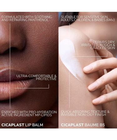 La Roche-Posay Cicaplast Balm & Lips Moisturizer BUNDLE. Cicaplast Baume B5 Multipurpose Balm & Lips Moisturizer for Cracked Very Dry Skin & Lips. Suitable for Sensitive Skin & Children. BUNDLE: Cicaplast Baume & Lips - Buy Online on GoSupps.com