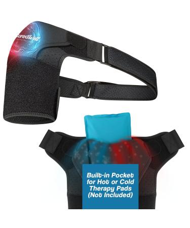 Shoulder Brace Sling for Men & Women - Adjustable Support for Torn Rotator Cuff & Shoulder Pain Relief - Unisex Compression Sleeve (Small - Buy Online on GoSupps.com