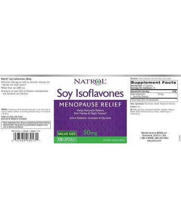 Natrol Women's Soy Isoflavones - 120 Capsules | Hormonal Balance Support - Buy Online on GoSupps.com