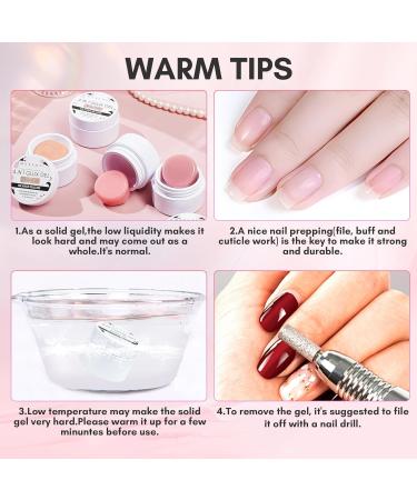 Makartt Solid Builder Gel Starter Kit - 4 in 1 Nail Extension Gel Set with 3D Sculpting, Strong Nail Glue for Acrylic Nails, Rhinestone Adhesive, and Hard Gel - 4 Color Kit | Nail Lamp Required - Buy Online on GoSupps.com
