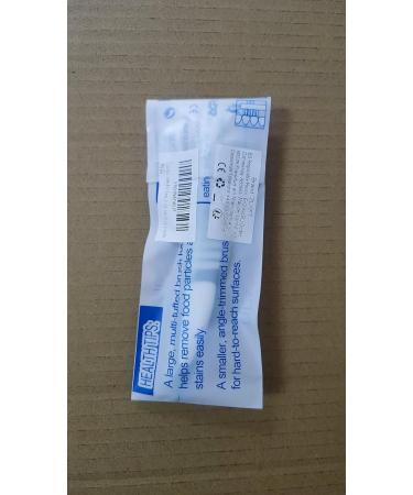 Double Bristle Head Toothbrushes for Dental Care | Prostheses Cleaning | Ergonomic & Multi-Layered Bristles - Shop Internationally - Buy Online on GoSupps.com