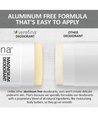 Verefina Aluminum Free Deodorant for Men & Women - Natural, Hypoallergenic, Non-Toxic | Vegan, Cruelty-Free | 3 oz Stick - Buy Online on GoSupps.com
