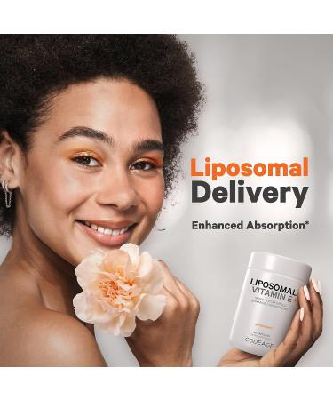 Codeage Liposomal Vitamin E Supplement - All Tocopherols Isomers - Antioxidant - 3-Month Supply - 90 Capsules - Buy Online on GoSupps.com