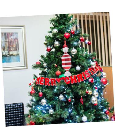 PRETYZOOM 1pc Outdoor Christmas Tree Home Decor Candy Christmas Ornaments Chic Pendant Props Supplies Painted - Buy Online on GoSupps.com