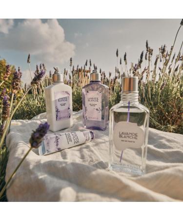 L'OCCITANE White Lavender Shower Gel 250ml | Enriched with White & Blue Lavender Essential Oil | Vegan & 99% Readily Biodegradable | Luxury Body Cleanser for All Skin Types - Buy Online on GoSupps.com