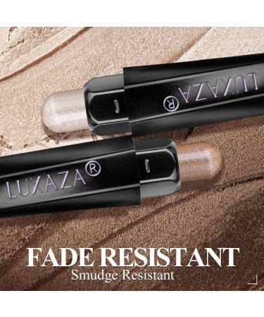 LUXAZA 10PCS Eyeshadow Stick Set | Shimmer & Metallic Cream Eye Shadow Pencils | Smudge-proof & Waterproof Eye Brightener | Champagne Pink & Neutral Shades | C-Love's Gifts - Buy Online on GoSupps.com