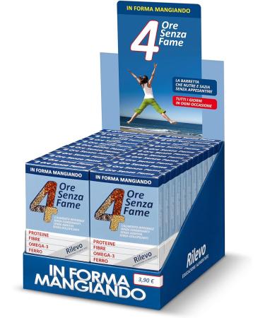  4 Ore Senza Fame Rilevo Single Pack of 9 4 Hour Spice Bars without Organic Fame (18 x 25 g) - Buy Online on GoSupps.com