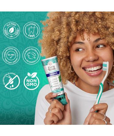 Buy GuruNanda Hydroxyapatite Toothpaste - SLS & Fluoride Free Whitening Natural CocoMint Jasmine Neem Freshens Breath & Fights Plaque - 4.2oz - International Shipping Available - Buy Online on GoSupps.com