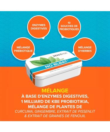 Zenwise No Bloat (Digestive Enzymes) 14 Capsules Gluten Free Soy Free Non-GMO - Buy Online on GoSupps.com