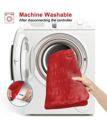 Heating Pad for Back Pain Relief - Electric, 12X15, 4 Heat Settings - Neck & Shoulder Pain Relief - 2 Hours Auto-Off - Machine Washable (RED) - Buy Online on GoSupps.com