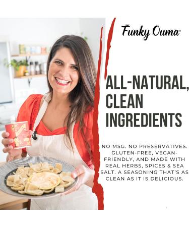  FUNKY OUMA Funky Ouma Chilli Salt 90g African chili salt with sea salt and chili 100% natural vegan gluten-free Spicy - Buy Online on GoSupps.com