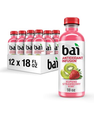 Bai Kupang Strawberry Kiwi, Antioxidant Infused Beverage, 18 fl oz bottle (Pack of 12) Kupang Strawberry Kiwi 18 Fl Oz (Pack of 12)