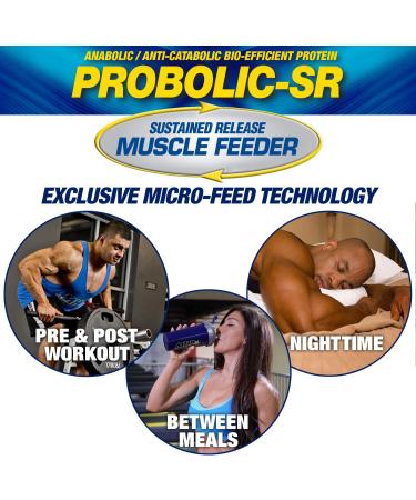 MHP Probolic-SR Sustained Release Protein Powder 4lbs - 24g Protein, BCAAs, Glutamine, Arginine - Pre, Post, Nighttime - Chocolate Flavor - 52 Servings - Buy Online on GoSupps.com