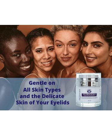 Organic Eye Cream and Face Moisturizer with Aloe Juice, Shea Butter, Almond Oil & Jojoba Oil | Nourishing Facial and Eyelid Treatment (1) - Buy Online on GoSupps.com