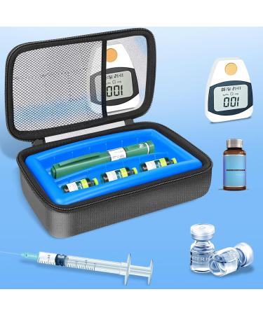 Insulin Cooler Travel Case with Ice Pack - Diabetic Medication Pen Carrying Bag - Buy Online on GoSupps.com