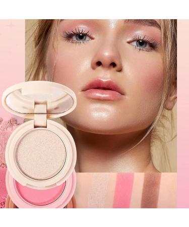 Makeup Contour Palette - 3 in 1 Long Lasting Shimmer Eye Blush | Shimmer Contouring Sweatproof Long Lasting Shiny Look for Women Teksome - Buy Online on GoSupps.com