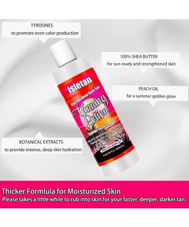 Sunbed Tanning Lotion - Bronzer & DHA Free for Faster Darker Tan | 8.45oz - Outdoor & Indoor Use - Buy Online on GoSupps.com