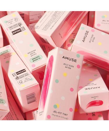 Amuse JEL-FIT TINT 12-Hour Lasting Vegan Lip Stain in Rose Milk Shade - Travel Size - Buy Online on GoSupps.com