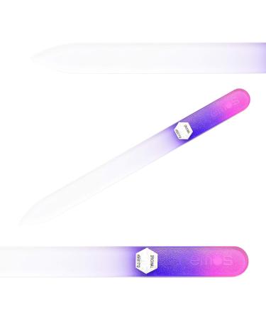 REMOS Tempered Glass Nail File - Double-Sided Red-Purple | Professional Nail Care - Buy Online on GoSupps.com