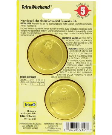 TetraWeekend Tropical Slow-Release Feeder 4ct - 5-Day Feeder | Tetra 77151 - Buy Online on GoSupps.com