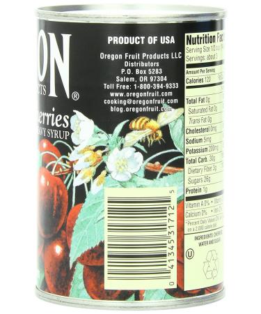 Oregon Fruit Dark Sweet Cherries in Heavy Syrup 15oz (Pack of 8) - Buy Online on GoSupps.com