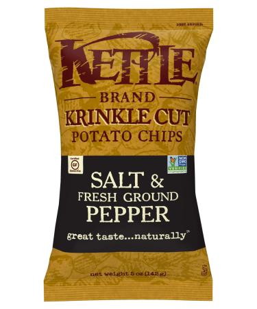 Kettle Foods Potato Chips Salt & Fresh Ground Pepper 5 oz (142 g)