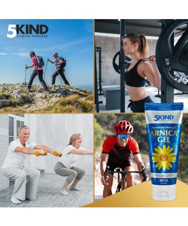 5kind Gel Arnica Extra Fort 100 ml Gel l Arnica Action Rapide Gel Revitalisant l Extrait d Arnica Montana Gel 100ml - Buy Online on GoSupps.com