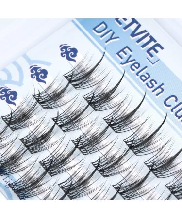 D.I.Y. 48pcs 14mm Spikes Style Lash Clusters | Individual D Curl Eyelash Extensions for Reusable, Long Lasting, Natural Wispy Look - Buy Online on GoSupps.com