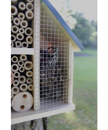 Garden Mile Large Insect Hotel with Green Roof - Eco-Friendly Bee, Butterfly, Ladybug Nesting Habitat - Buy Online on GoSupps.com